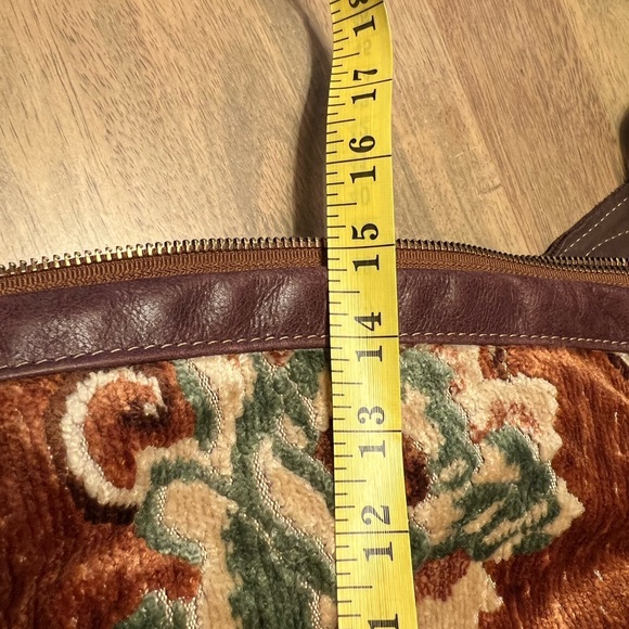 Reby C premium handmade leather and tapestry tote bag - Picture 11 of 12